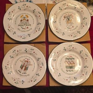 Pfaltzgraff 12 Days of Christmas Plates Days 9-12